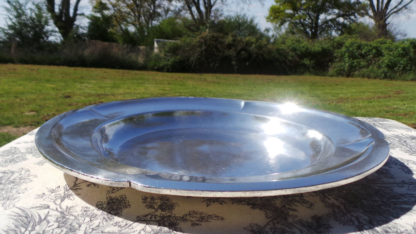 Big Plate Silver Plated Berlin Made Gebruder Hepp Metallwarenfabrik Pfersheim Berlin SilverPlated Plate 84471 Villars Palace Platter Germany