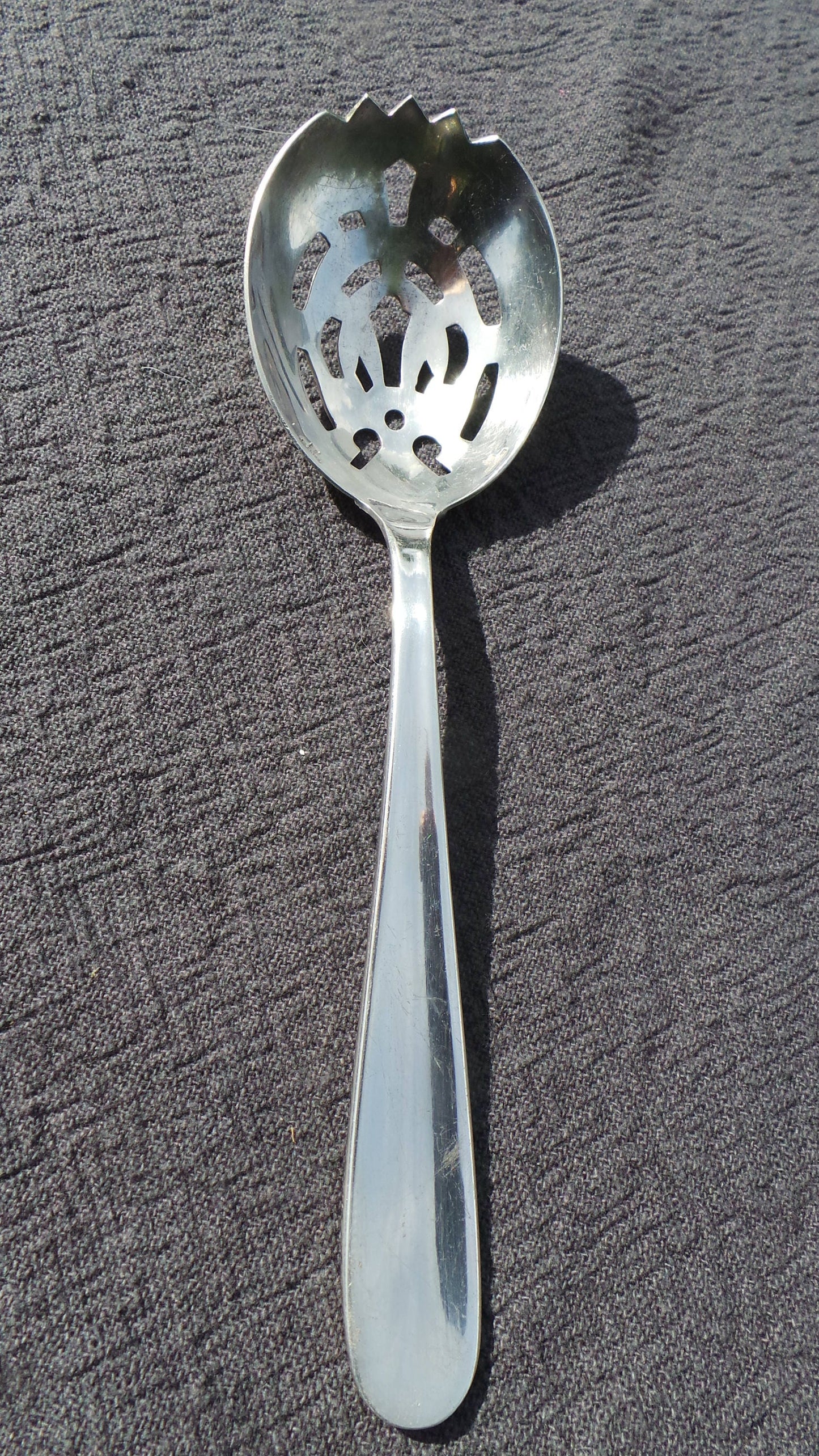 Christofle French Vintage Silver Plate Fruit Spoon Makers Mark 1844-1862 Beautiful Example Metaille Blanc Super Quality Silver Plate Spoon
