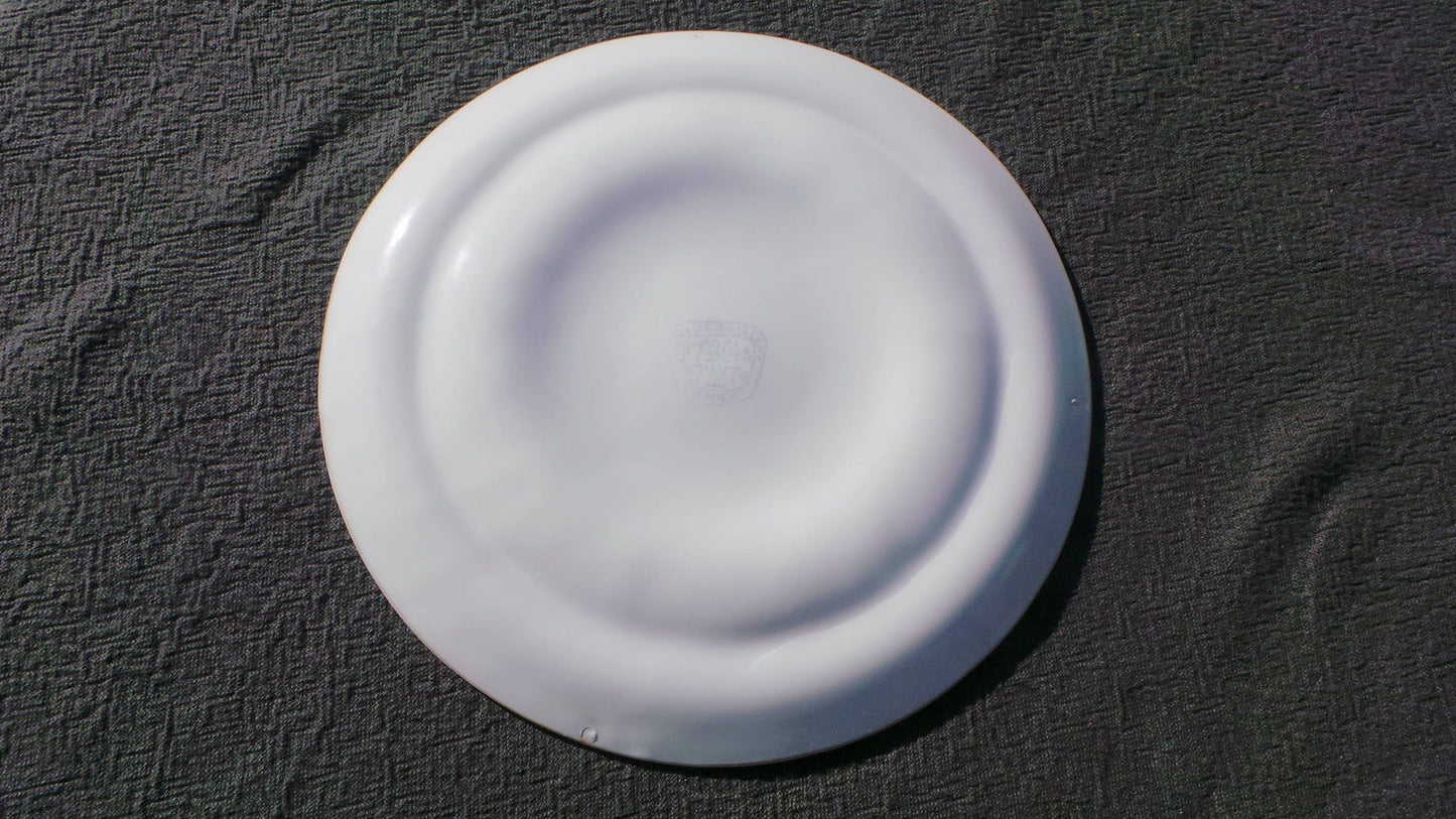 Nidervillers French Vintage Shellfish Oyster Mussel Coquille Plate Made in France Seafood Plate Fabulous Quality Fully Marked