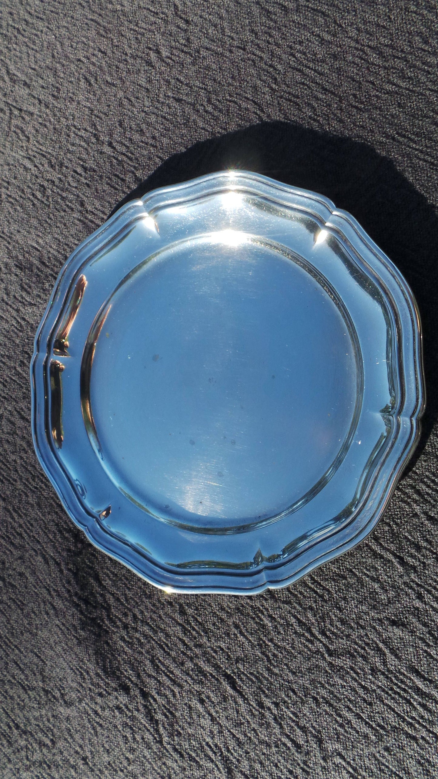 WMF Allemand Bouteille Coaster Sécession Fine Silver Plate Wine Coaster Nickel Silver Ustensile Table Flat Wear Jugendstil Neusilber WMF 1935-1965