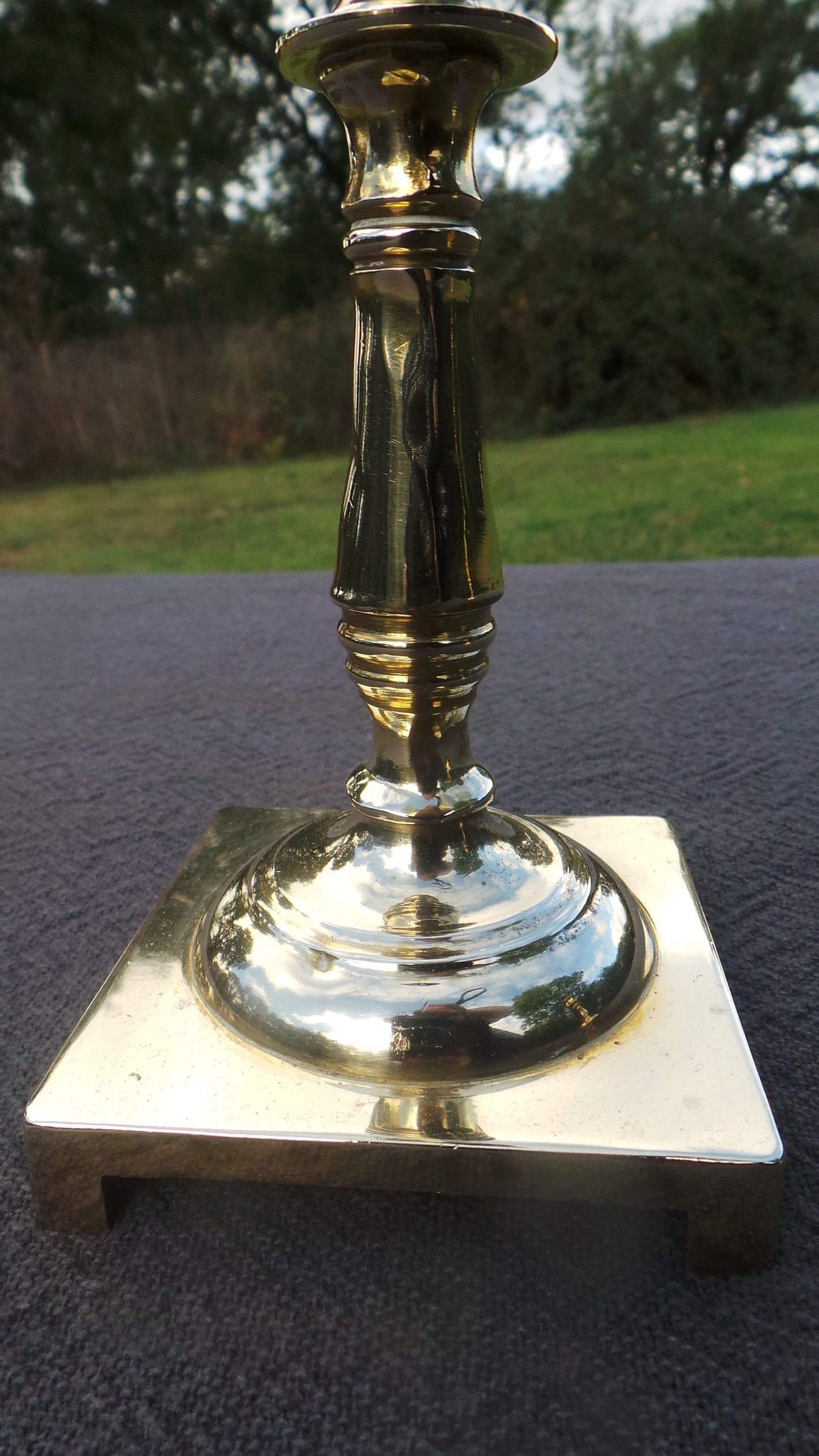 Petits bougeoirs anglais Superbe vintage Anglais Bronze Classique Paire Bougeoirs Lourd Fine Casting Bonne Qualité Poids