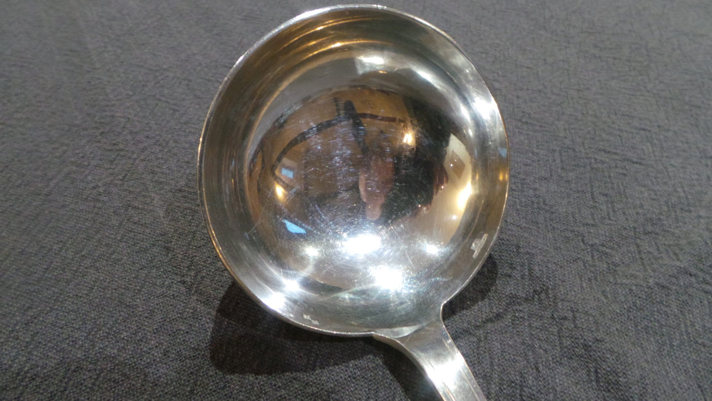 Alfenide Ladle 'Metaille Blanc' Louche Cuillère à Servir- Real Luxury Alfenide (Christofle) Fully Marked Goat and Alfenide 1935 Approx