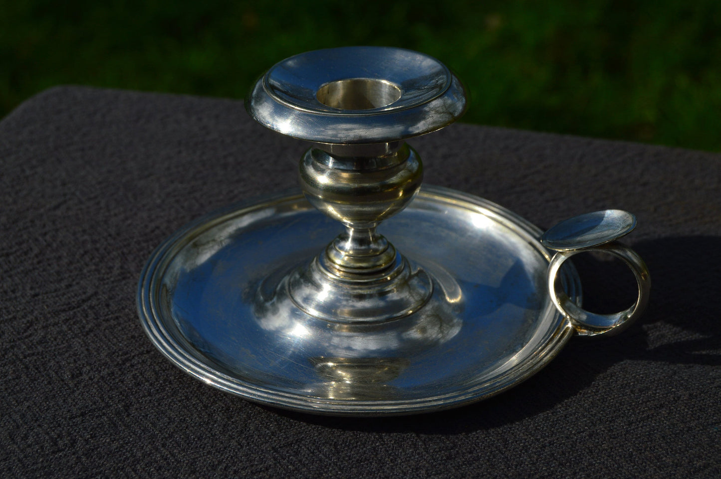 Christofle Candle Chamber Stick Fully Marked French Quality Christofle Candle Holder Collectors Item 1862-1874