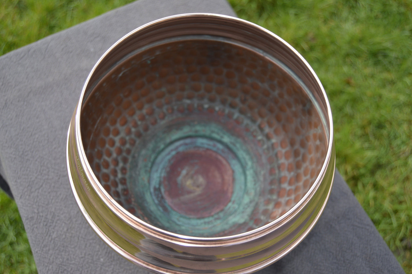 Cache Pot Art Deco Style Fine Copper Flower Pot Bowl Copper Pot Planter Jugendstil Copper Bowl Jardiniere Fully Marked Havard Villedieu