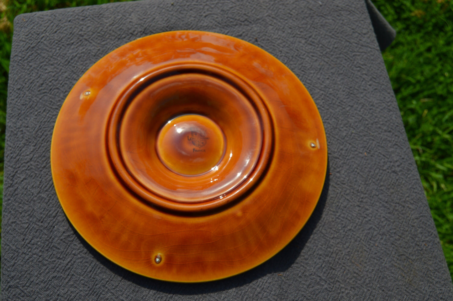 Oyster Plate Longchamps Scollop Huitre Mussel Fish Plate Vintage French Super Condition Seafood Plate Shellfish Plate Oyster Plate