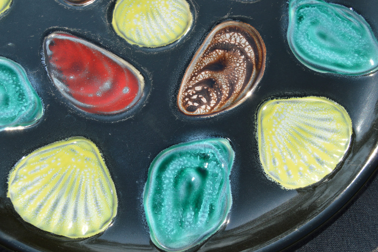 Elschinger Alsace Oyster Platter Oyster Plate French Oyster Mussel Platter Shellfish Master Plate Made in France - One Massive Platter
