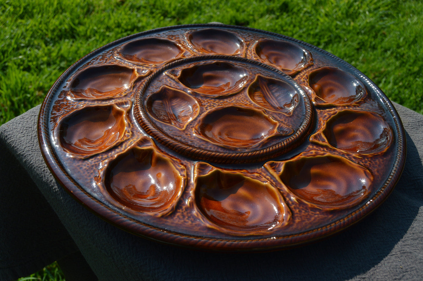 Oyster Platter Oyster Plate French Oyster Mussel Platter Coquille St Jacques or Shellfish Master Plate Made in France - One Massive Platter