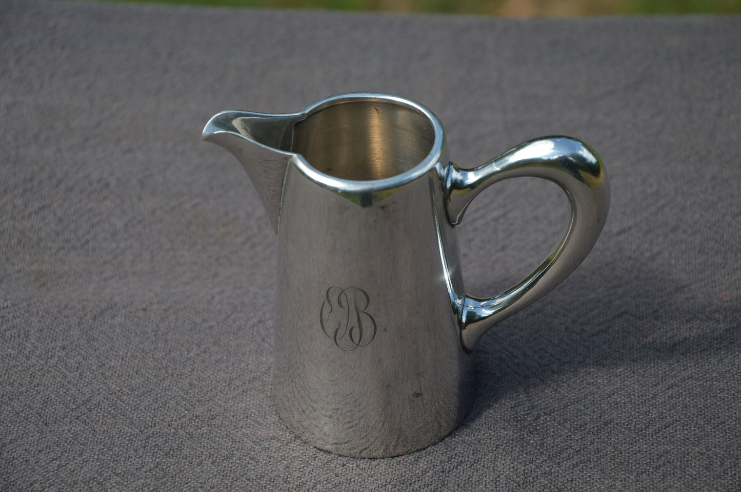 Alfenide Creamer Cream Jug pichet de crème 'Metaille Blanc' - Real Luxury Alfenide (Christofle) Fully Marked Goat and Alfenide 1888-1931