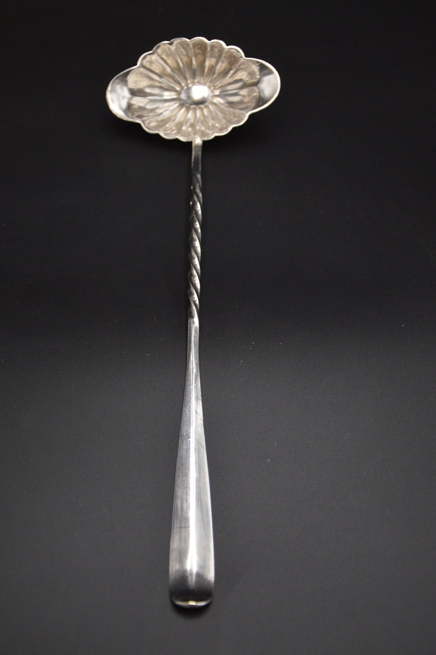 Toddy Ladle French Vintage Petit Sauce Ladle Toddy Ladle Makers Mark EP A 64 Silver Plate Quality Metal Handle Metaille Blanc