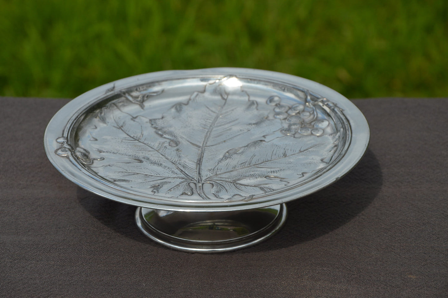Vintage French Silver Plate Tazza Pedestal Dish Fruit Bowl Gallia Orfevrerie 1908-1929 Beautiful Design French Silver Plated Bowl