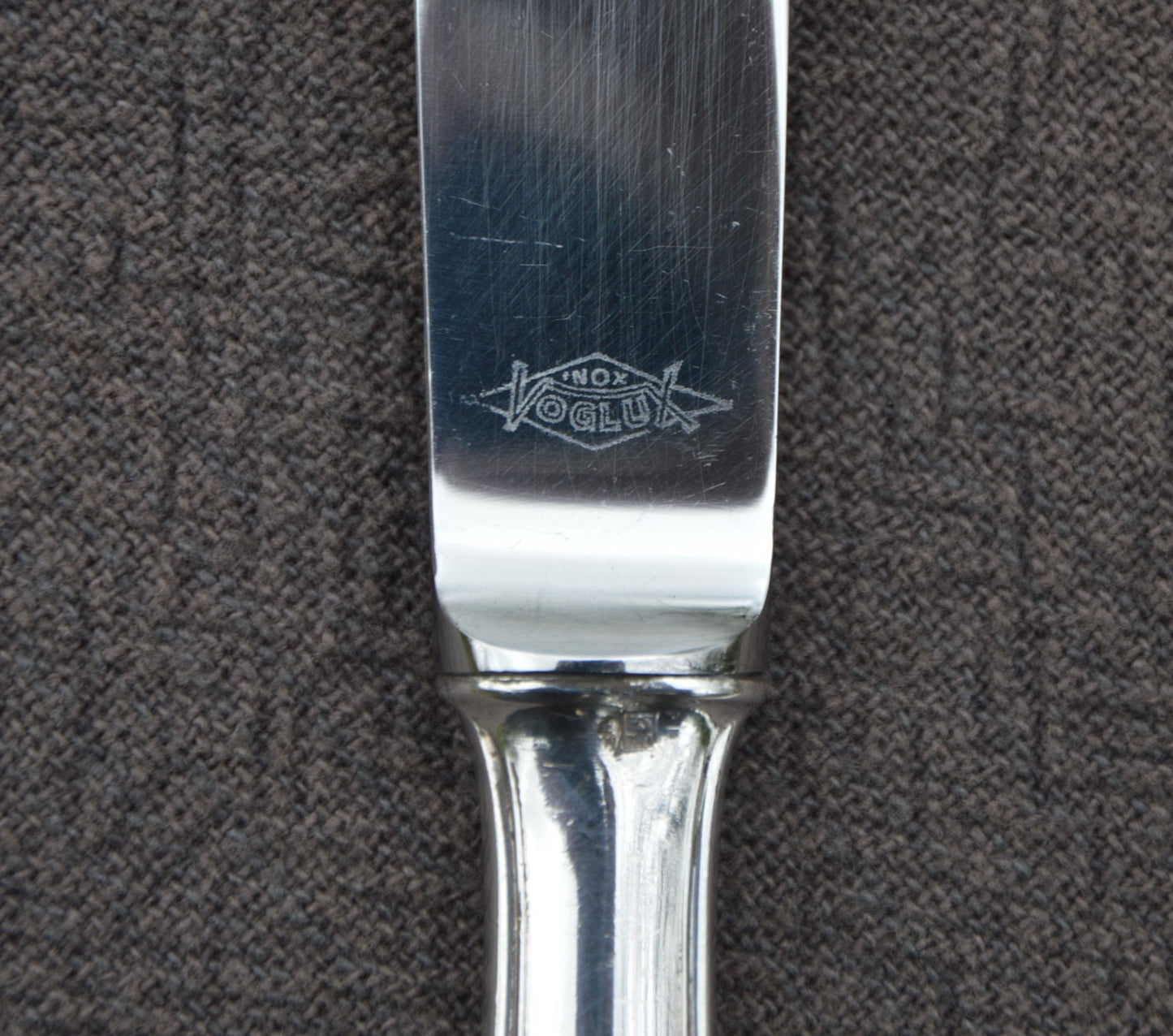Voglux 11 Knives French Silver Plated Marked VL Voglux Steel Blades Vintage France Cutlery Flatware French Artisan Paris 3
