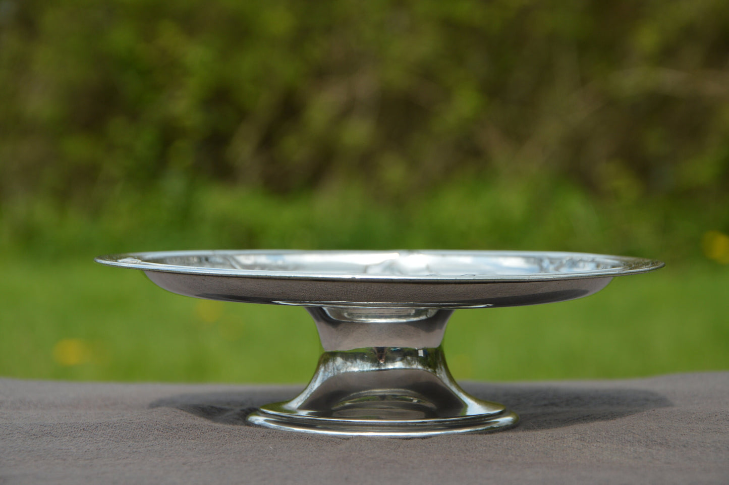 Vintage French Silver Plate Tazza Pedestal Dish Fruit Bowl Gallia Orfevrerie 1908-1929 Beautiful Design French Silver Plated Bowl