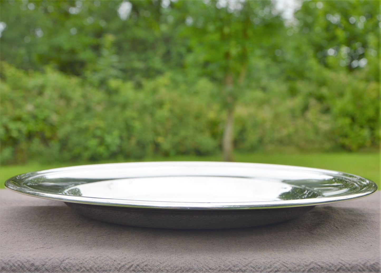 Alfenide Gombault Platter Serving Dish Buffet Plate Français Silver Plate Fondée en 1826 Marqué Alfenide Gombault Heavy Platter Food Server