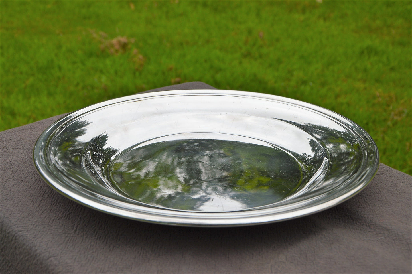 Alfenide Gombault Platter Serving Dish Buffet Plate Français Silver Plate Fondée en 1826 Marqué Alfenide Gombault Heavy Platter Food Server
