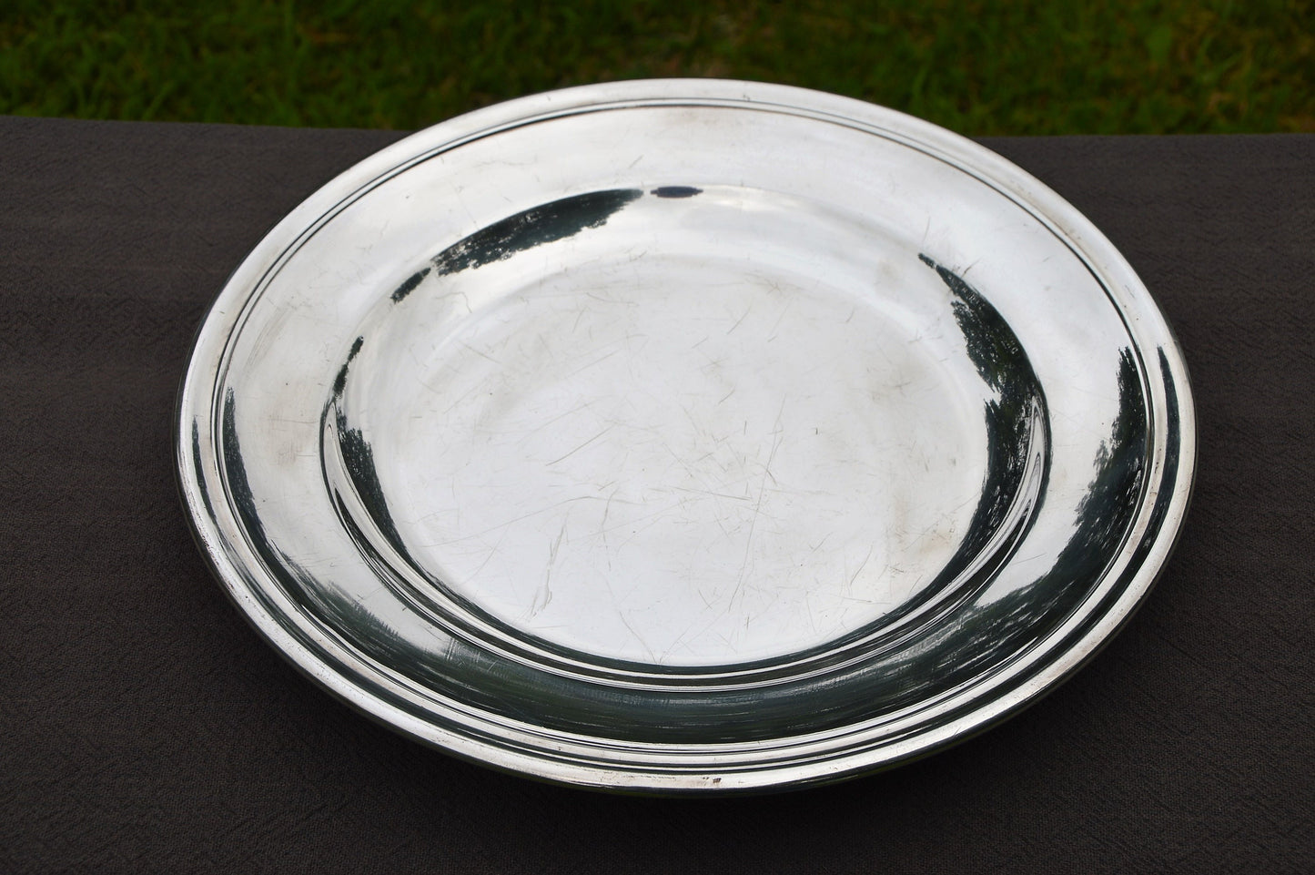 Alfenide Gombault Platter Serving Dish Buffet Plate Français Silver Plate Fondée en 1826 Marqué Alfenide Gombault Heavy Platter Food Server