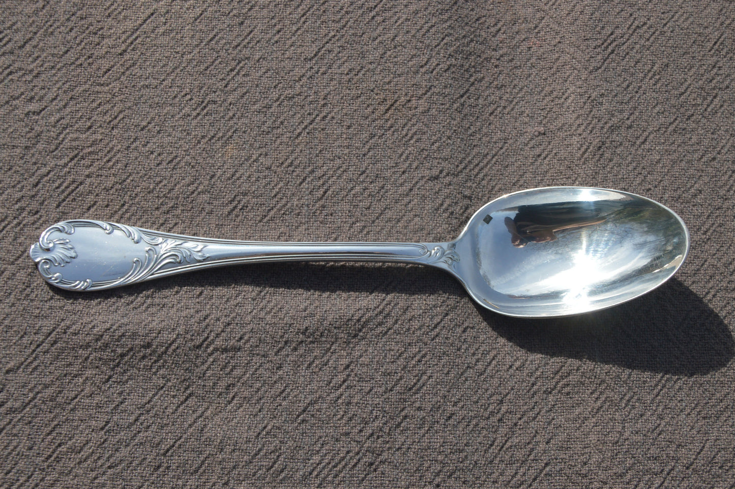 Antique Christofle Six Spoons Dessert Marley French Silver Plated Marked Christofle Antique Christofle 1874-1899 Cutlery Flatware