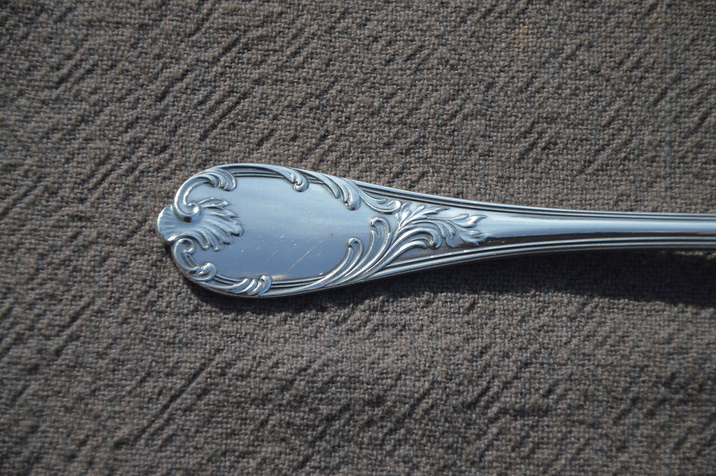 Antique Christofle Six Spoons Dessert Marley French Silver Plated Marked Christofle Antique Christofle 1874-1899 Cutlery Flatware