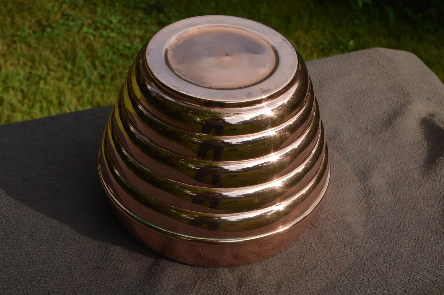 Copper Planter Villedieu Fine Copper Beehive Plant Pot Flower Pot Bowl Copper Pot Indoor Copper Bowl Jardiniere Cache Pot
