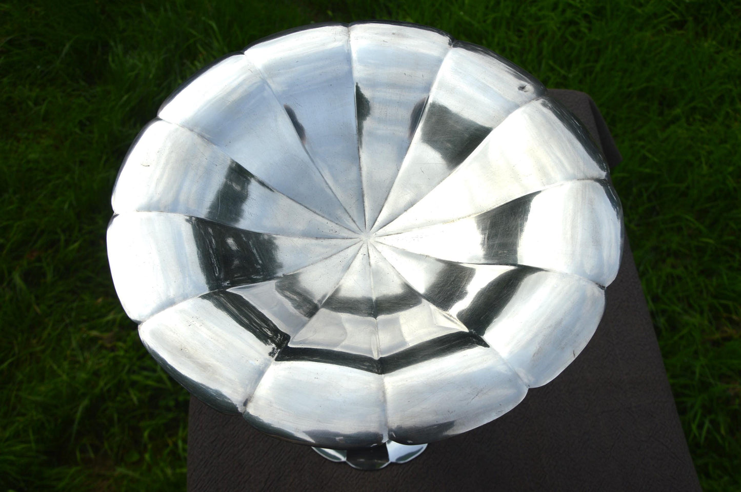 Vintage French Silver Plate Tall Tazza Pedestal Dish Fruit Bowl Gallia Orfevrerie 1908-1929 Beautiful Design French Silver Plated Bowl