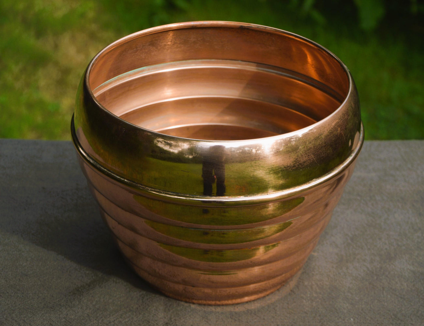 Copper Planter Villedieu Fine Copper Beehive Plant Pot Flower Pot Bowl Copper Pot Indoor Copper Bowl Jardiniere Cache Pot