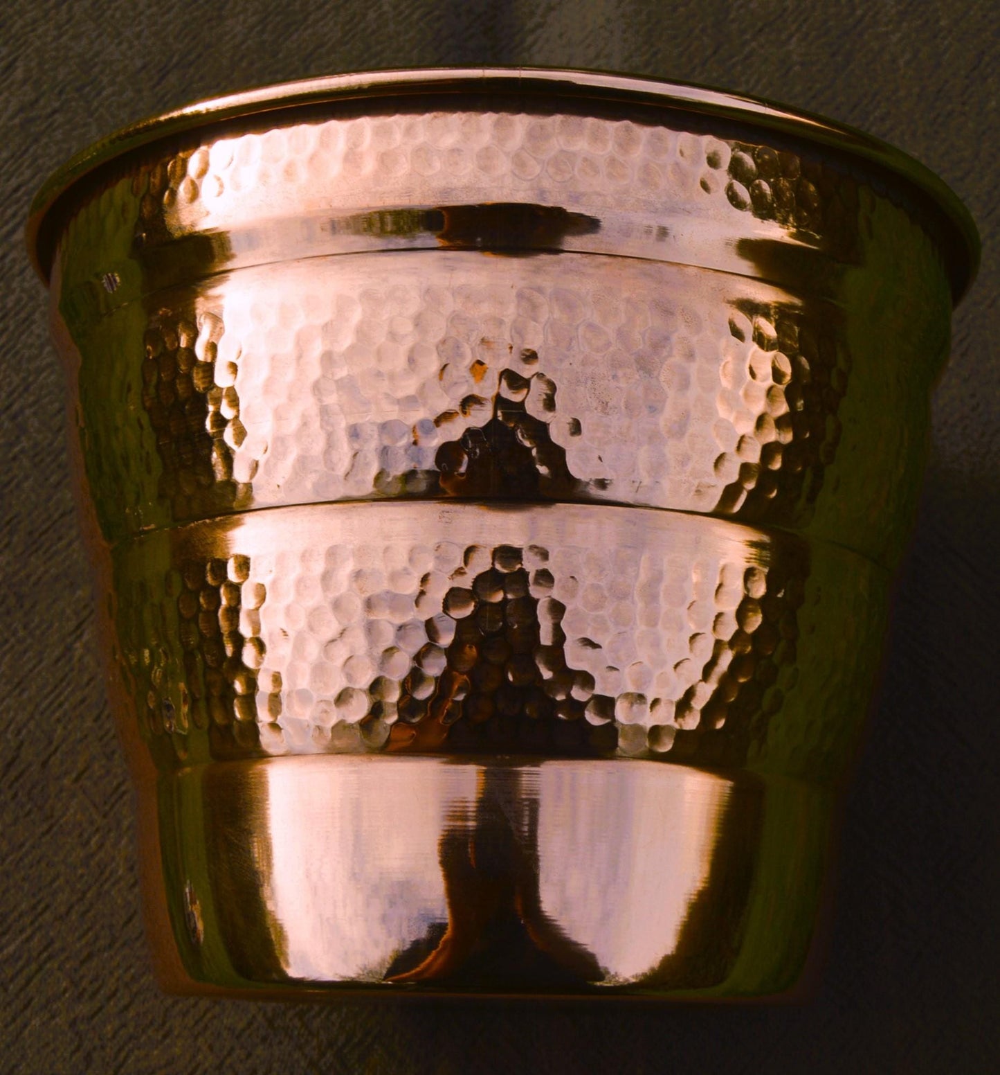 Cache Pot Art Deco Style Fine Copper Flower Pot Bowl Copper Pot Planter Hand Made Copper Bowl Jardiniere French Hammered
