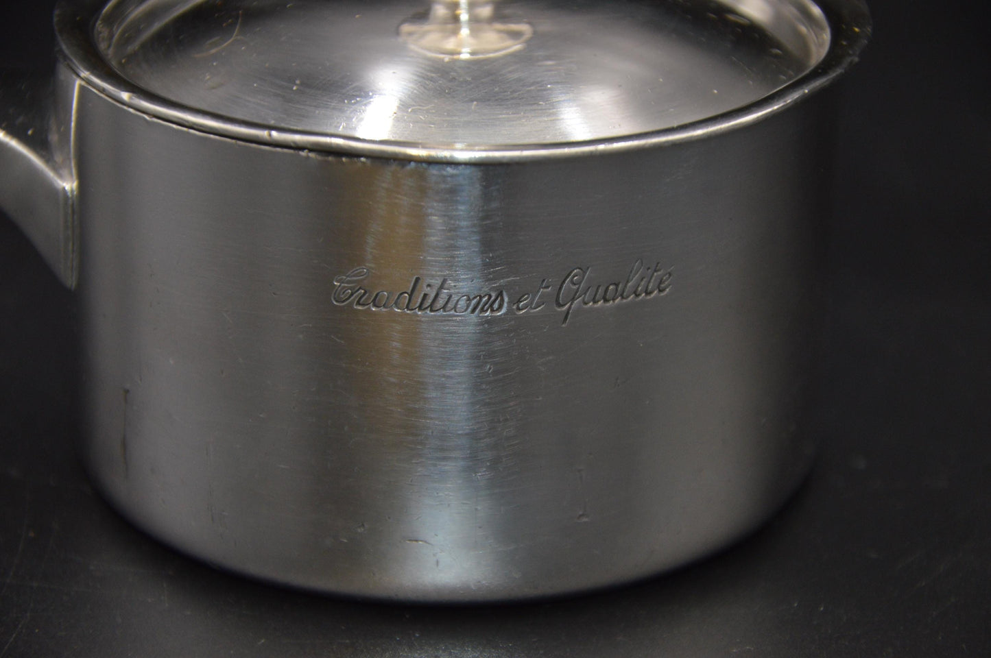 Raynaud Caluire Vintage Sauce Pan Pot French Silver Plate Metaille Blanc Beautiful Example Saucepan Saucier Metal Handle 1.6mm