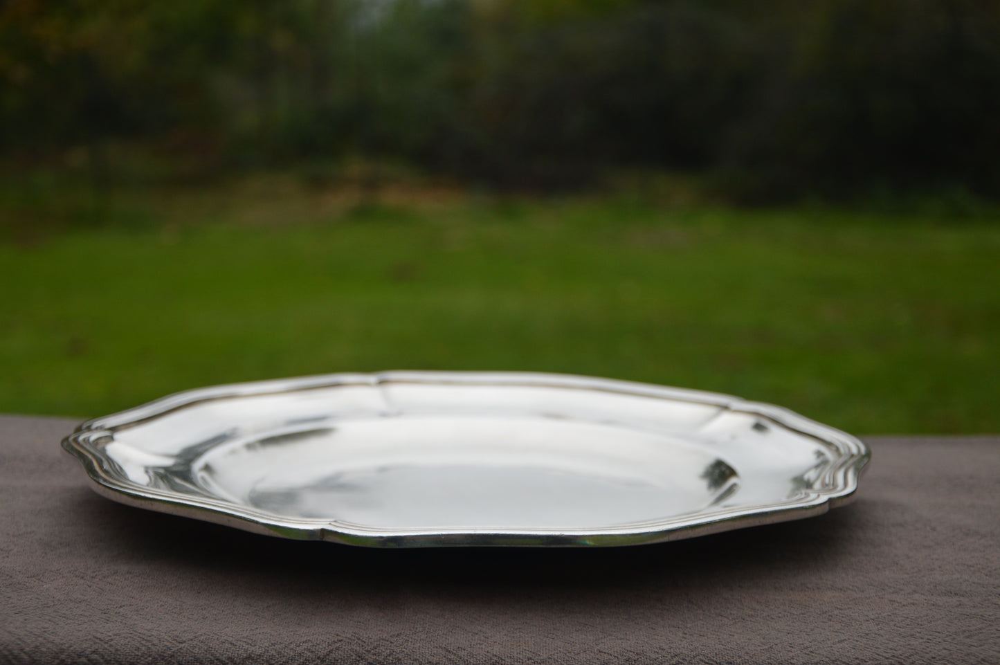 Ercuis Platter Silver Plated Antique French Luxury Vintage Good Condition