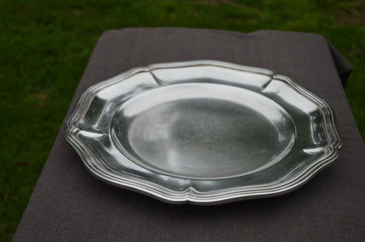 Ercuis Platter Silver Plated Antique French Luxury Vintage Good Condition