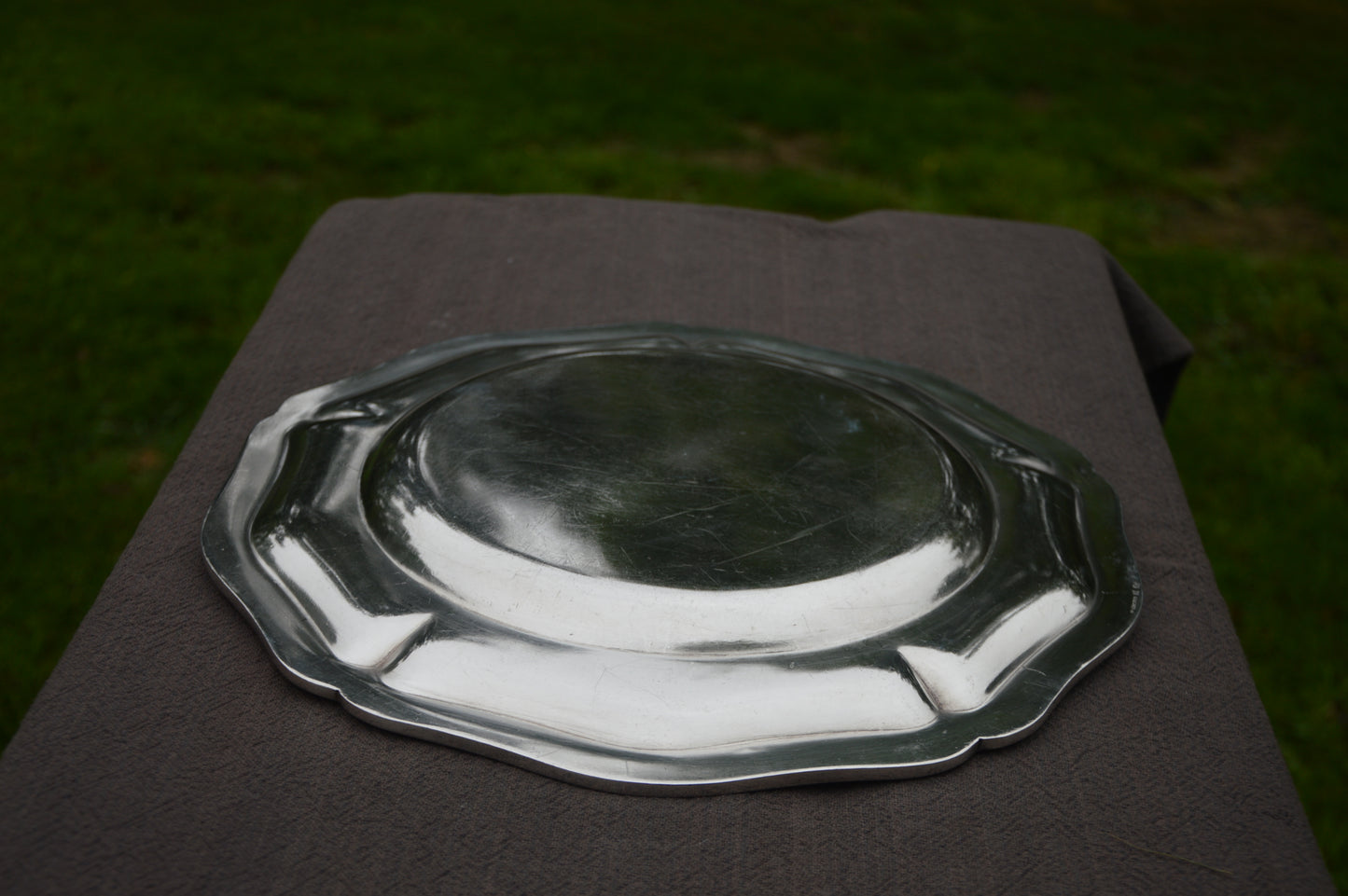 Ercuis Platter Silver Plated Antique French Luxury Vintage Good Condition