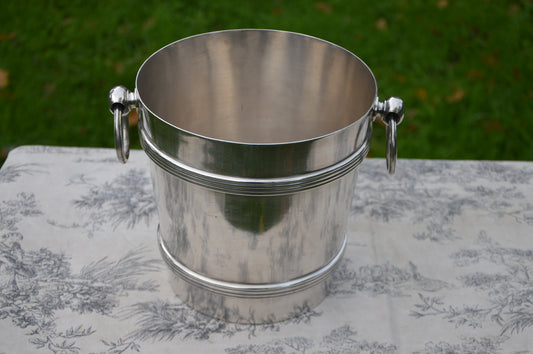 Wine Cooler Seau de Champagne Bucket French Antique Well Used