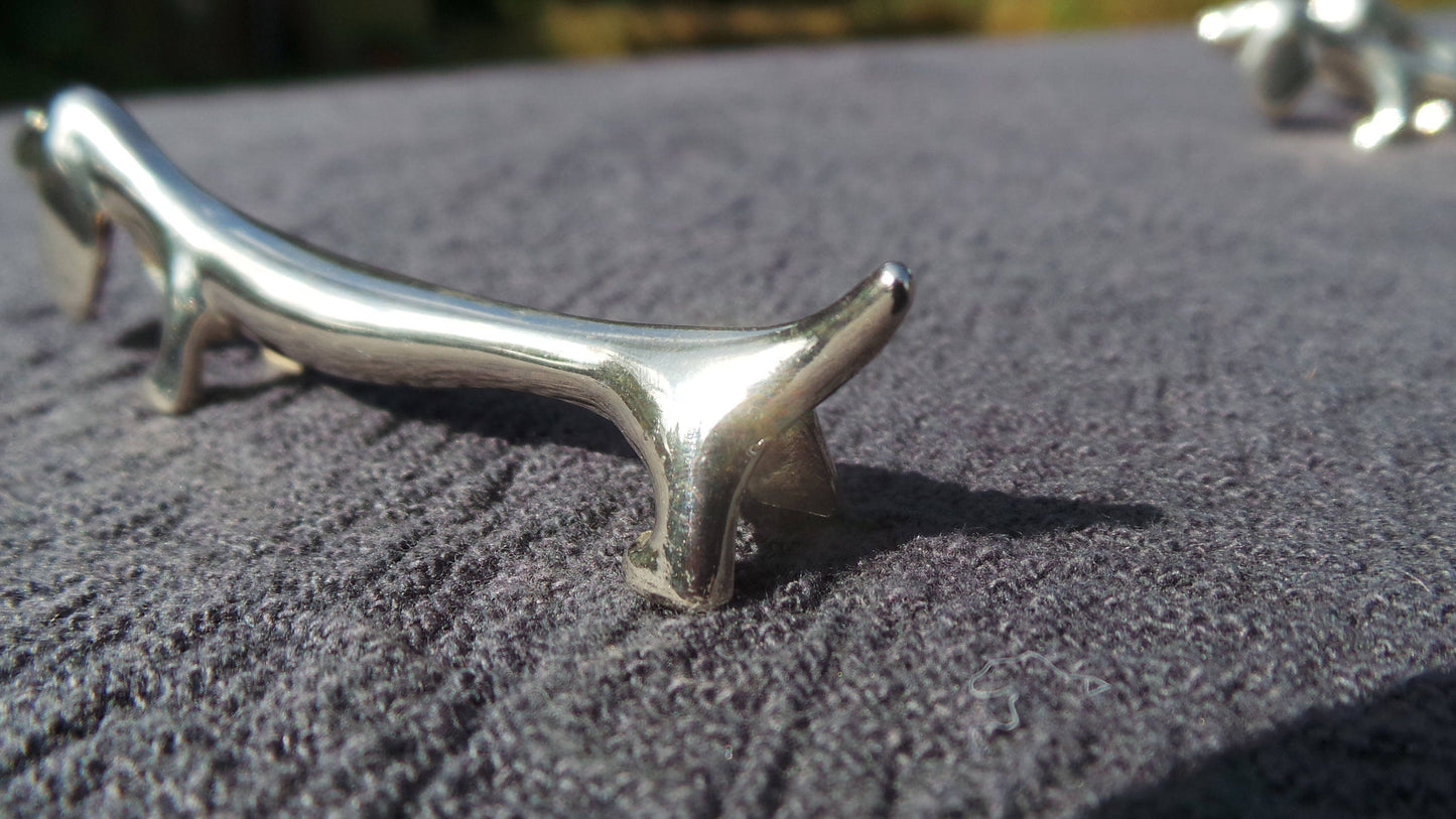 Vintage French Dog Knife Rests 6 Six Great Gift for a Dog Lover Ideal for Wedding Get a Long Little Doggie! Beautiful Dogs Beautiful Ears!