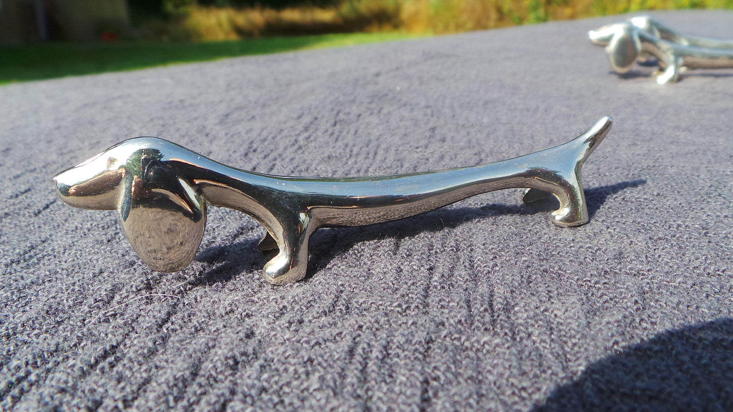 Vintage French Dog Knife Rests 6 Six Great Gift for a Dog Lover Ideal for Wedding Get a Long Little Doggie! Beautiful Dogs Beautiful Ears!