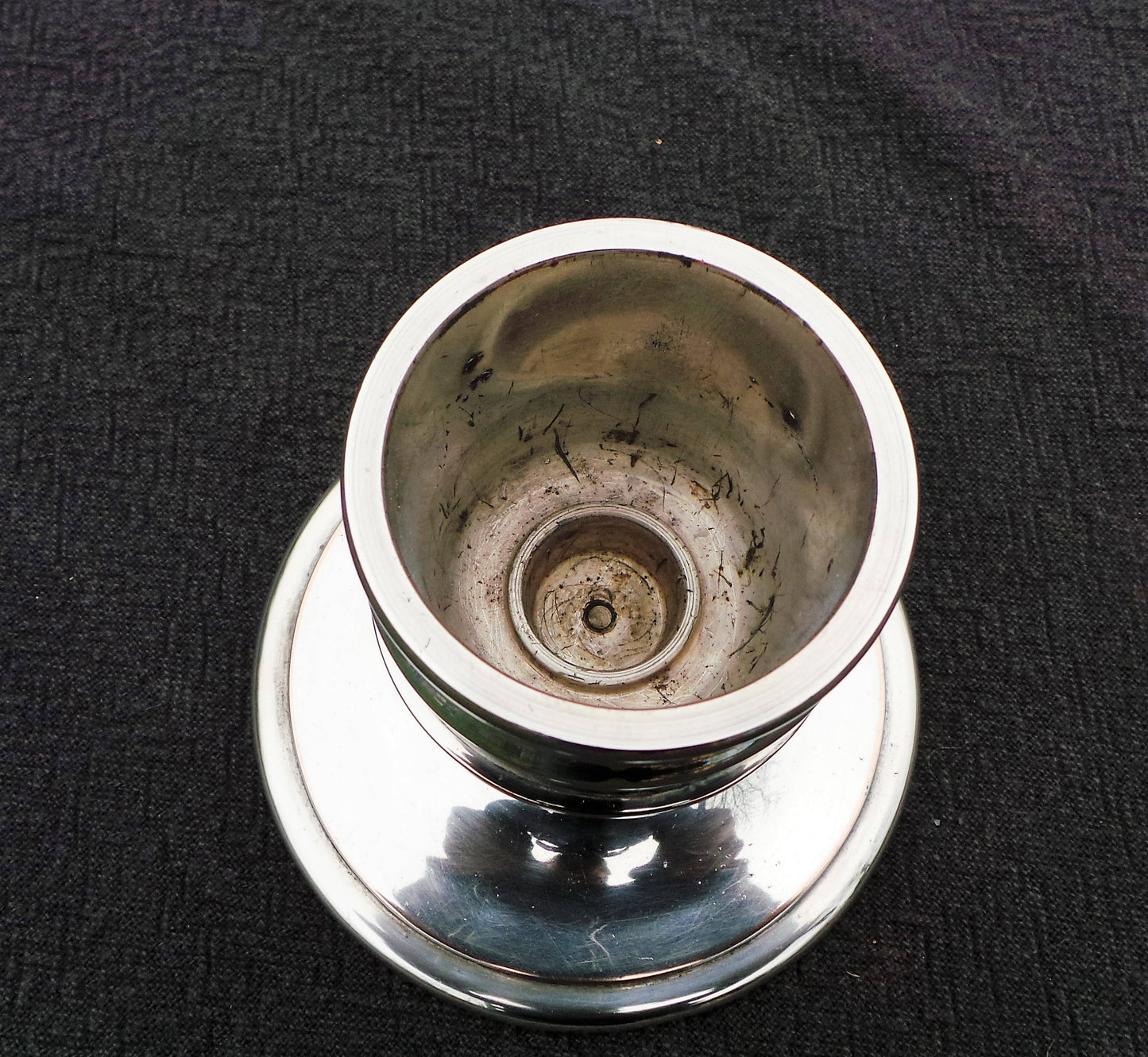 Français Candle Stick Marqué AVM Superbe vintage Français Silver Plate Modern Candle Stick Heavy Sconce Cast Metal Bonne Qualité Château Chic