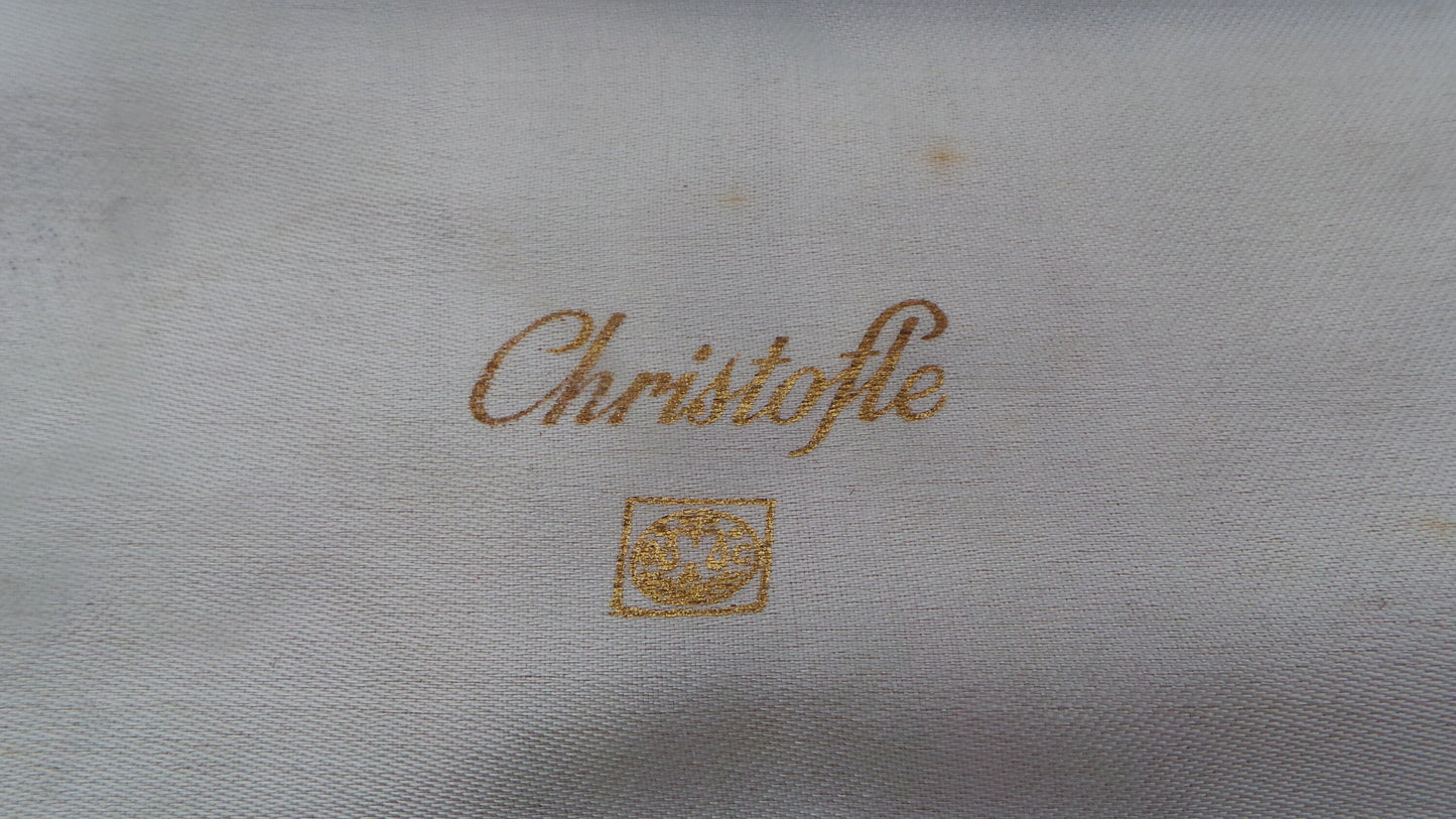 Christofle Cuillère et Fourchette En Boîte Bonne Taille Français Argent Plaqué Marqué Christofle vintage Christofle 1935-1983 Couverts Couverts