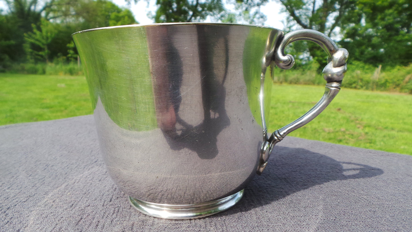 Christofle Fine Silver Plate Cup Beaker Christofle Paris Utensil Gold Washed Interior Fully Marked Silver Plate 1874-1877