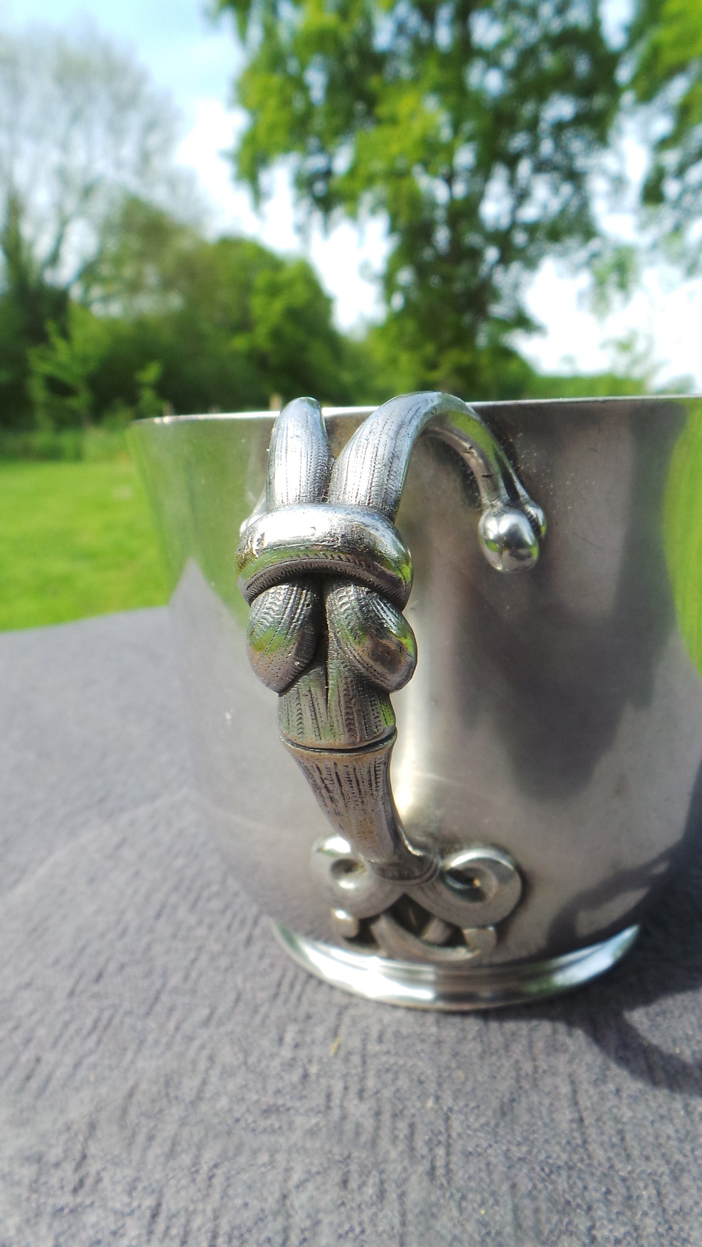 Christofle Fine Silver Plate Cup Beaker Christofle Paris Utensil Gold Washed Interior Fully Marked Silver Plate 1874-1877