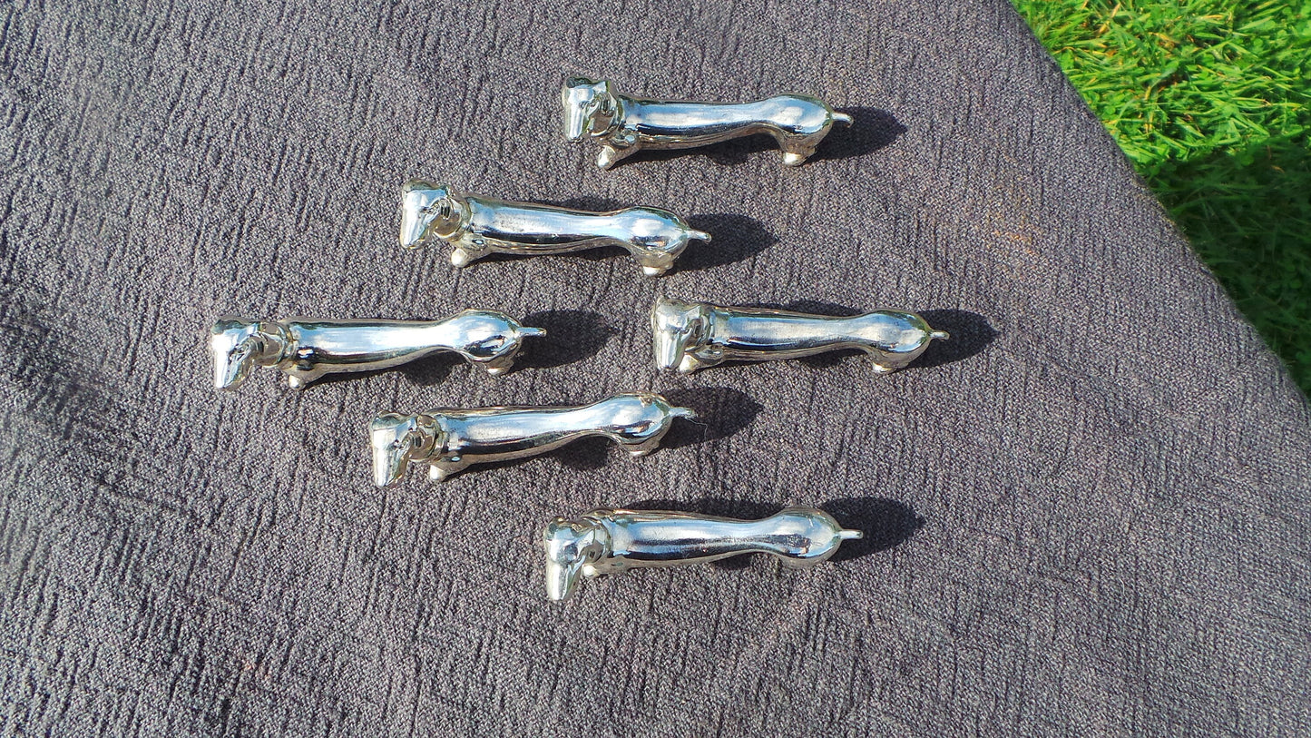 Vintage French Dog Knife Rests Dog Lover Knife Rests Ideal for Wedding Get a Long Little Doggie! Beautiful Spaniels Dachsunds Porte Couteaux