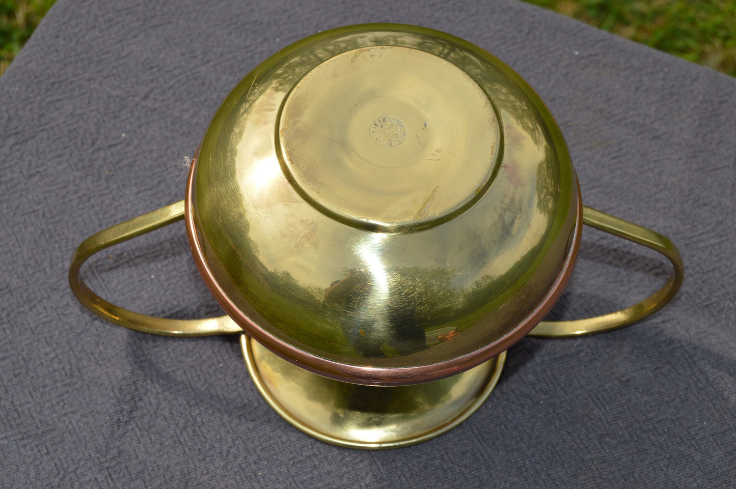 Copper Vase Lecellier Decor Vase Plant Pot Hand Made 1970's Copper Two Handled Copper Home Decor French Copper Design