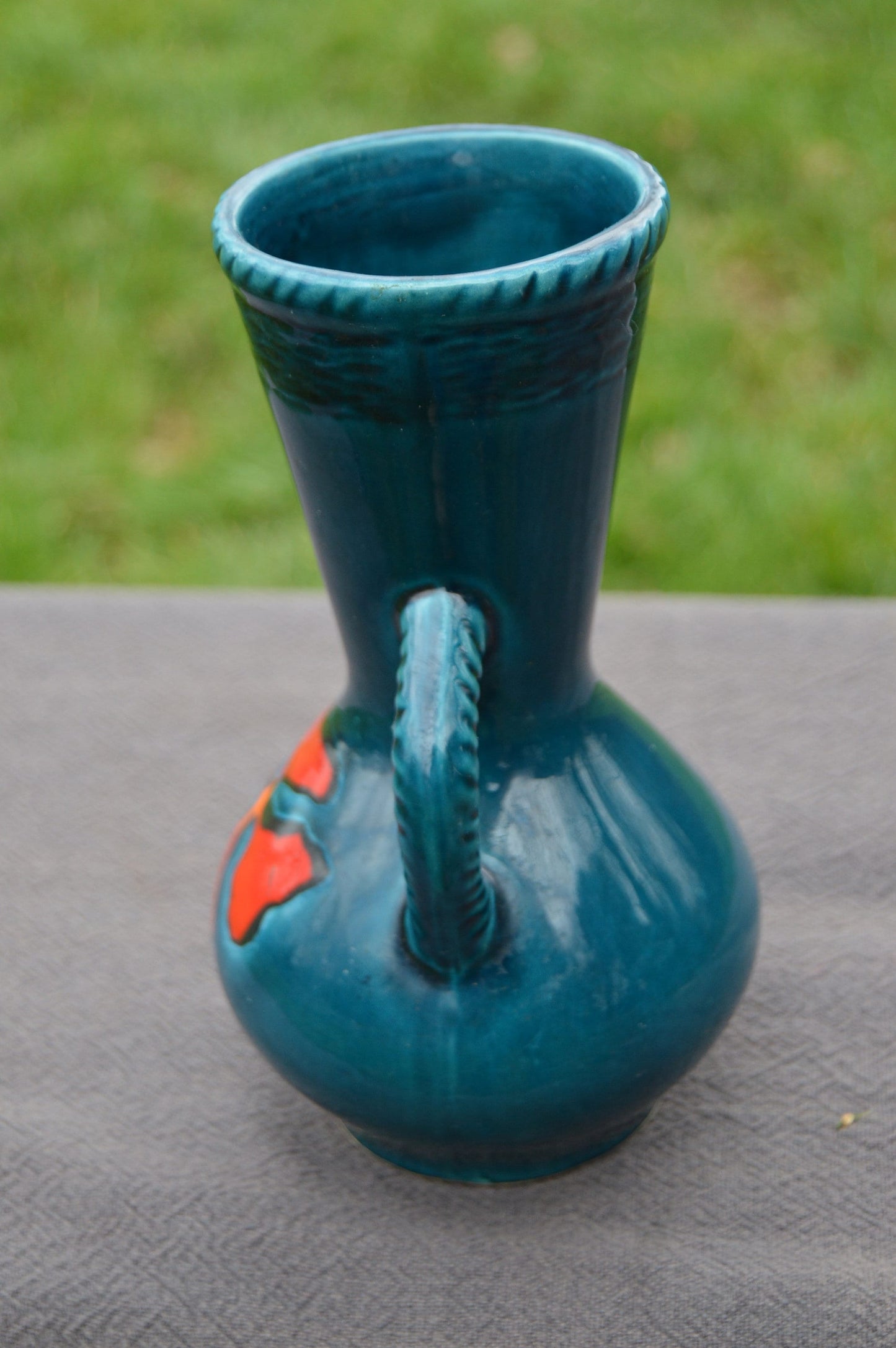 Vintage French Poet Laval of Provence Vase Fully Marked - Mid Century Modern 1960s Posy Vase