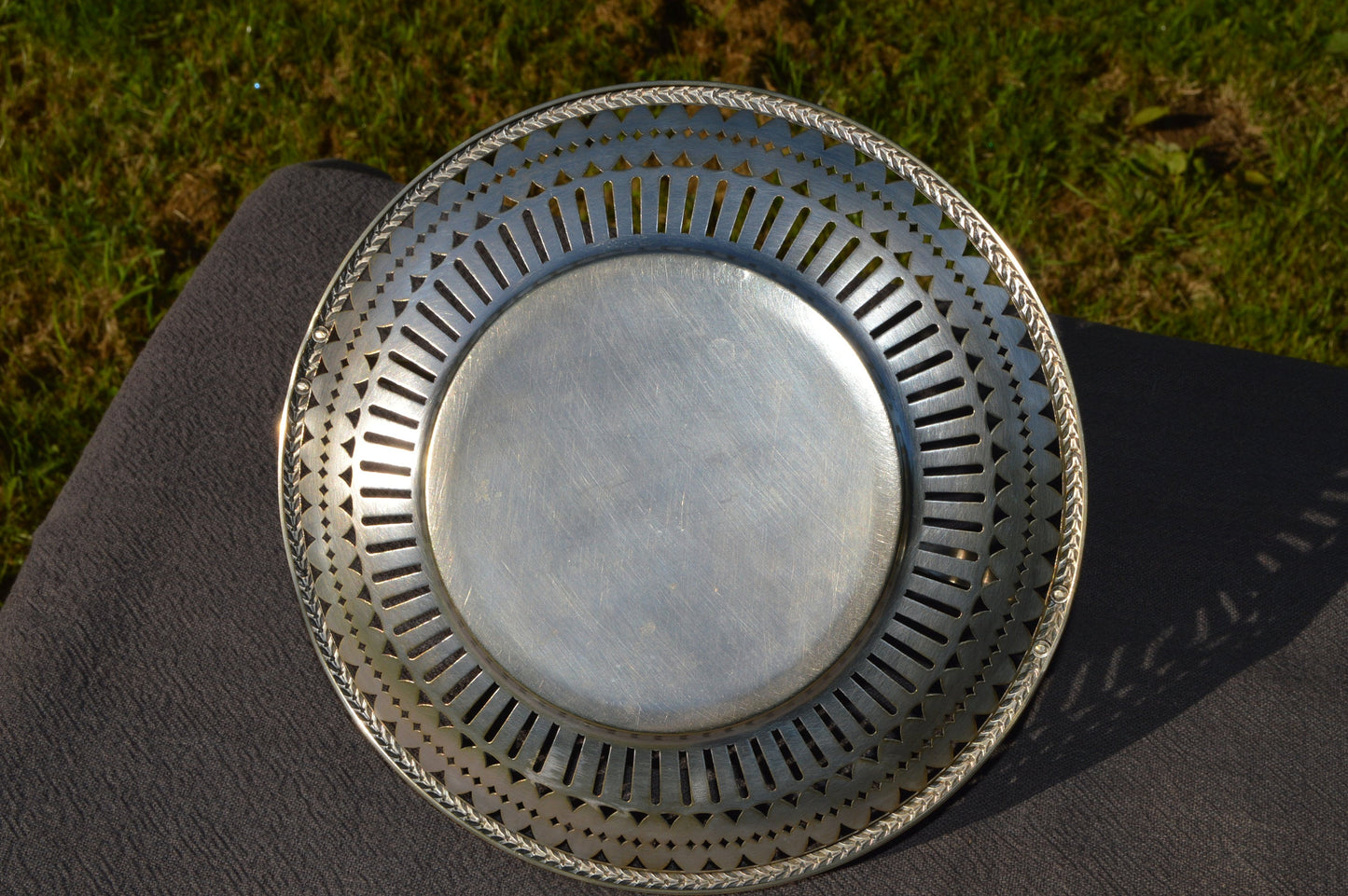 WMF German Secession Fine Silver Plate Cake Basket and Bondon Dish Art Nouveau Art Deco Utensil Table Flat Wear Jugendstil WMF Bake Off