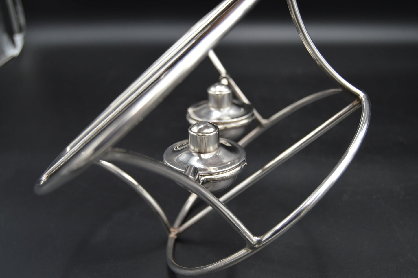 Silver Plated Food Warmer Rechad Fil Reversible Lampe a Paraflamme Antique French Luxury Vintage Good Condition Has Used Wicks