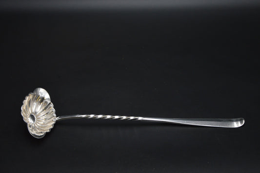Toddy Ladle Français vintage Petit Sauce Louche Toddy Ladle Makers Mark EP A 64 Silver Plate Quality Metal Handle Metaille Blanc