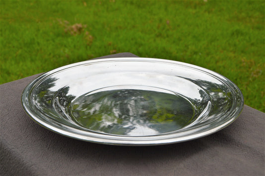 Alfenide Gombault Platter Serving Dish Buffet Plate Français Silver Plate Fondée en 1826 Marqué Alfenide Gombault Heavy Platter Food Server