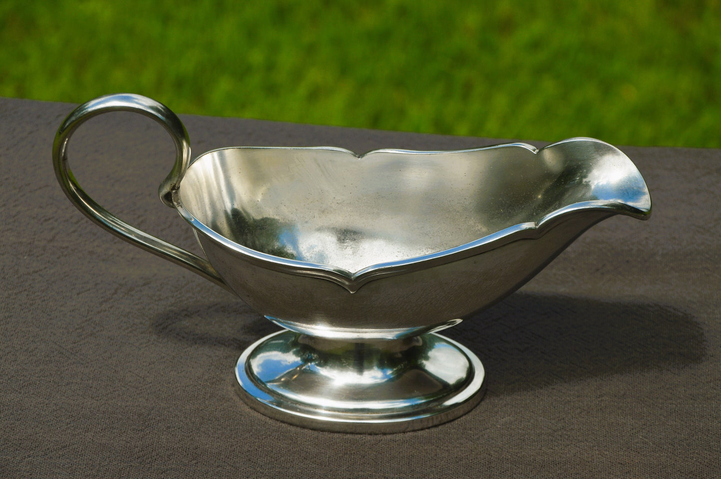 W M F Silver Plated Gravy Boat Sauce Server WMF WARTTEMBERGISCHE METALWARENFABRIK Nickel Silver German Sauce Boat Germany