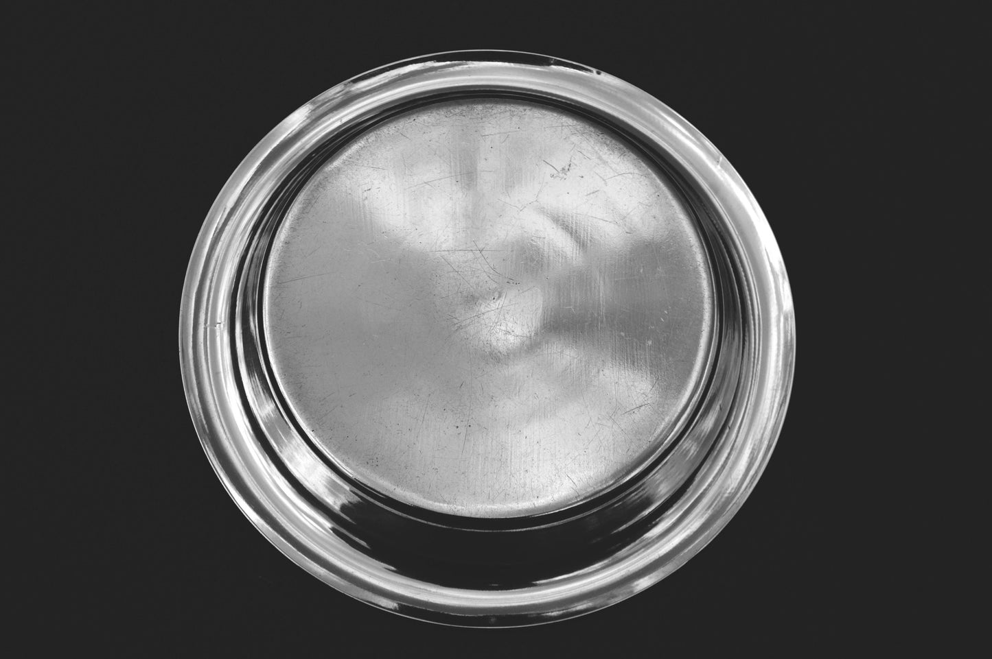 Antique Bottle Coaster Silver Plate Heavy Fully Marked Wine Coaster French Quality Champagne Coaster Collectors Item with Drip Insert