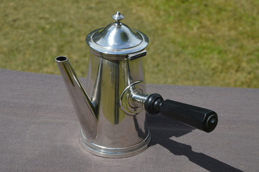 Boulanger Chocolate Pot French Antique Silver Plate Metaille Blanc Makers Mark Beautiful Example Heavy Quality 1876-1899