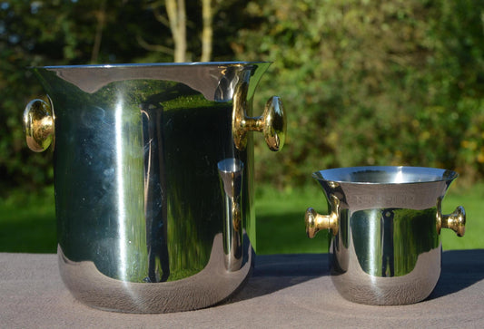 SAF Wine Cooler Champagne Bucket Matching Ice Bucket French Restaurant Quality Superb Design Quality Top Condition Luxury Design
