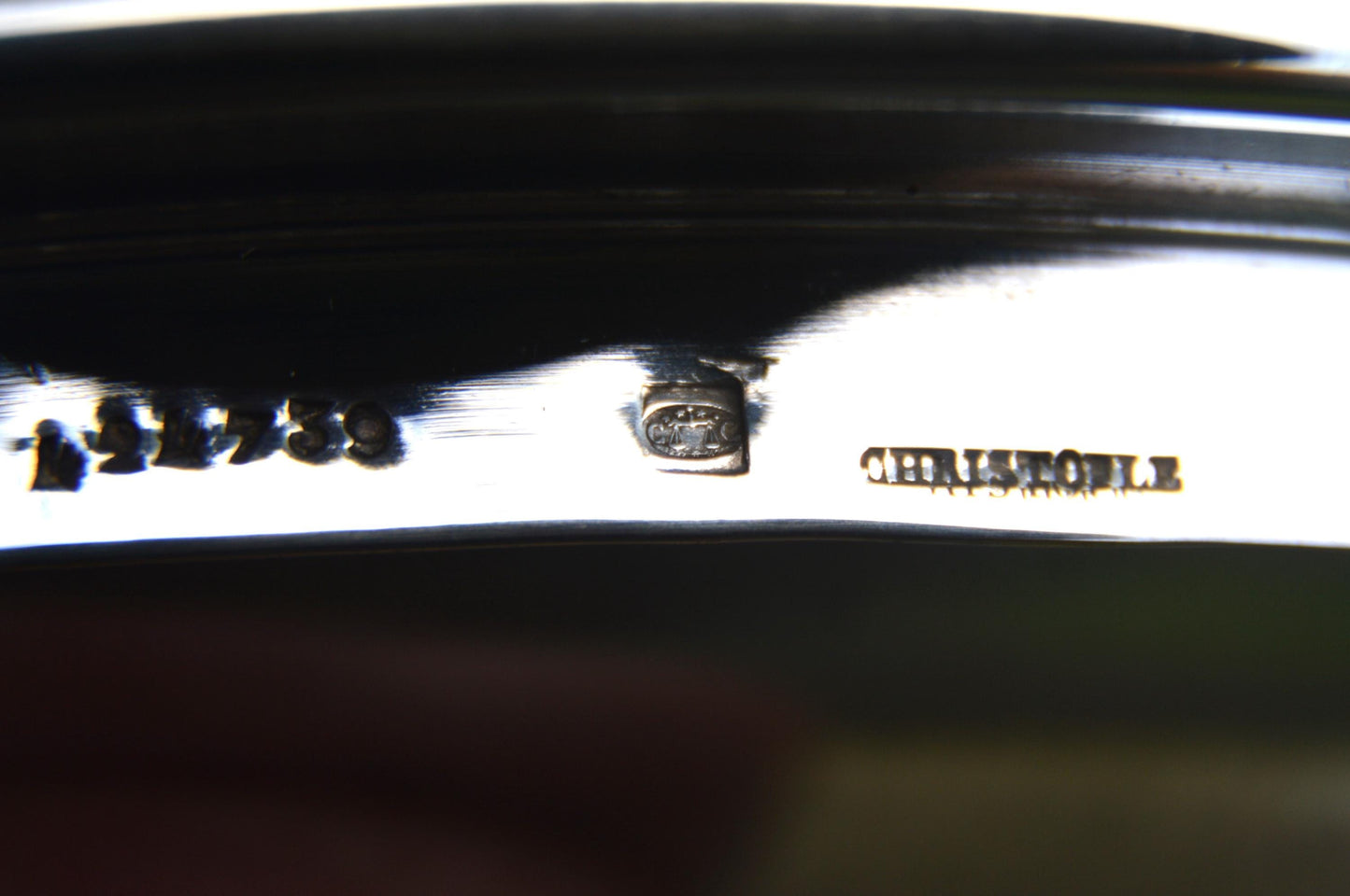 Christofle Antique Food Warmer French Silver Plated Round Handles Chauffe Plat with Feet Fully Marked Christofle Made in France 1862-1877