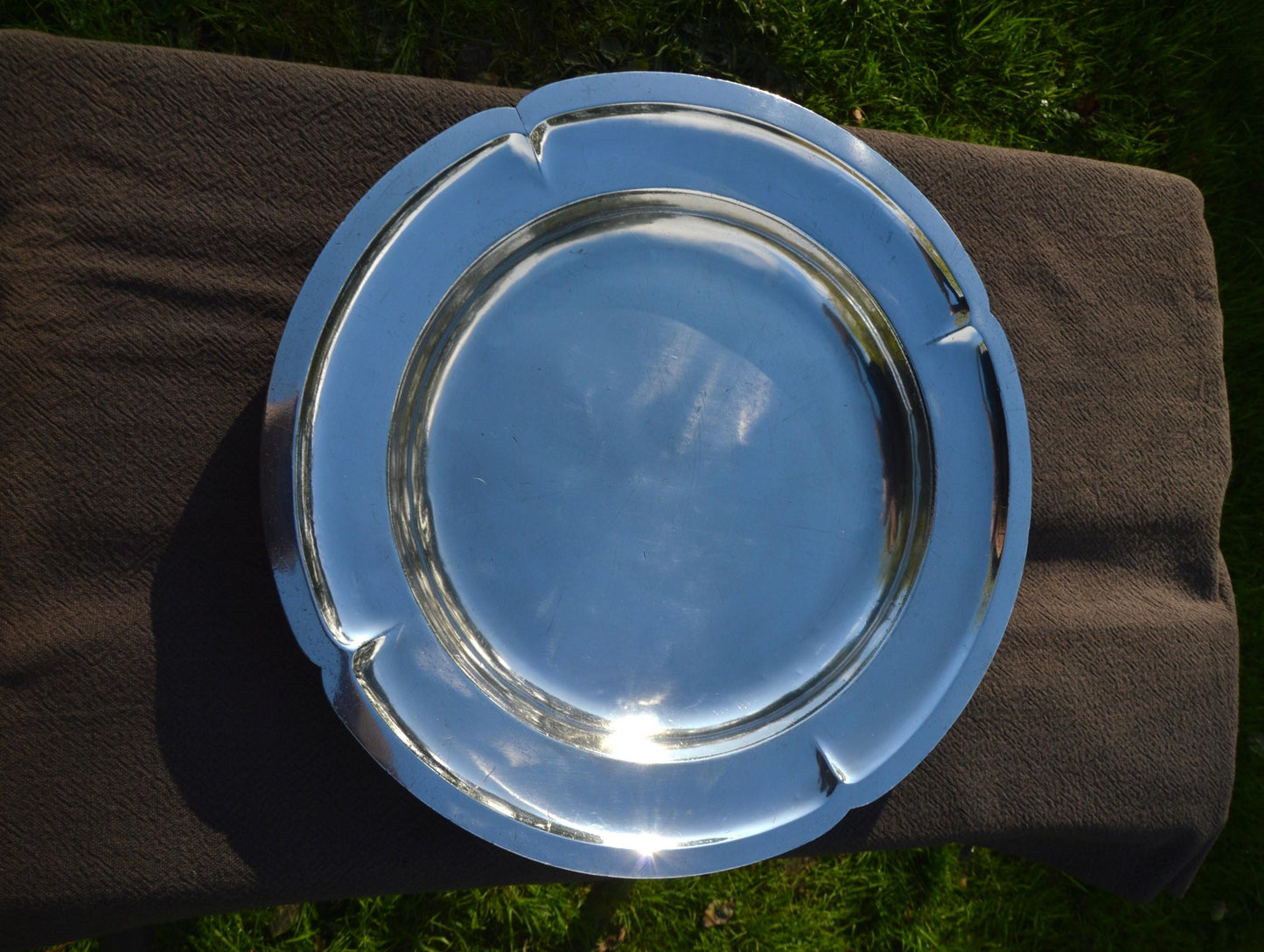 Platter Silver Plated Berlin Made Gebruder Hepp Metallwarenfabrik Pfersheim Berlin SilverPlated Plate 84471 Villars Palace Plate Germany
