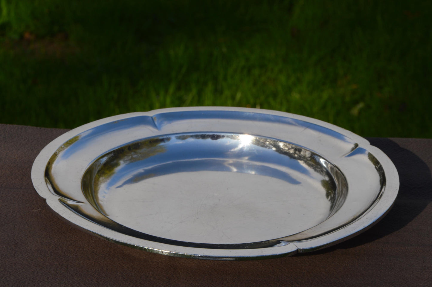 Platter Silver Plated Berlin Made Gebruder Hepp Metallwarenfabrik Pfersheim Berlin SilverPlated Plate 84471 Villars Palace Plate Germany
